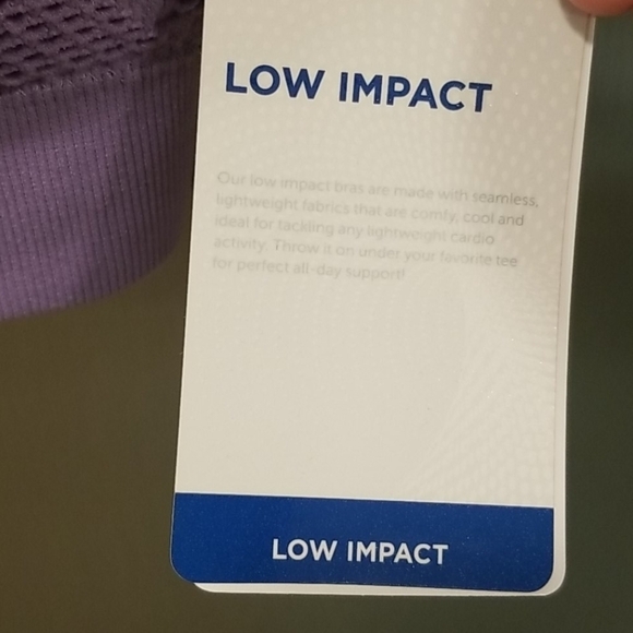 💕MARIKA💕 Seamless Mesh Back Sports Bra ~ Violet XS NWT - Picture 12 of 13